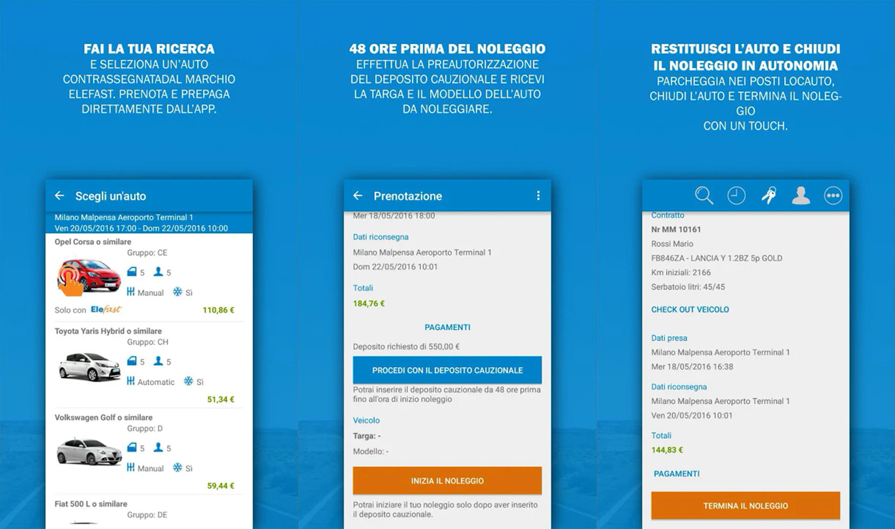 Locauto Elefast: noleggiare l’auto con un touch