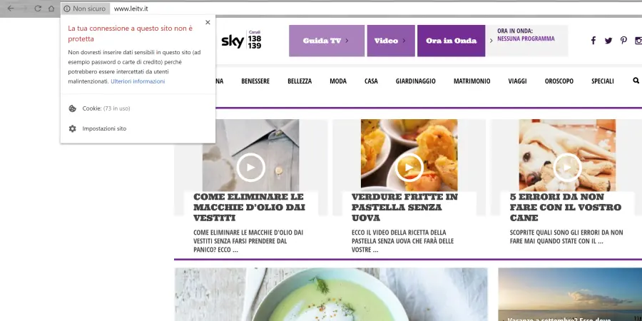 Cosa significa “Non sicuro” in Google Chrome