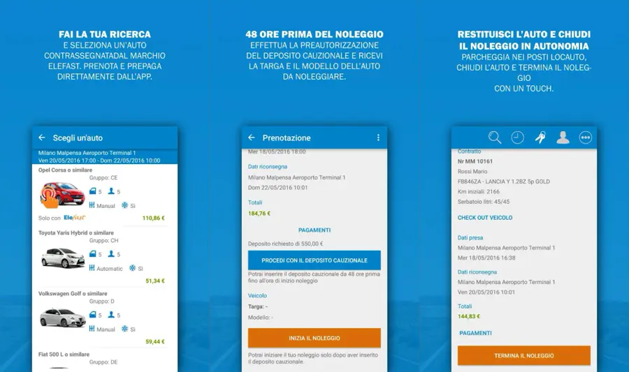 Locauto Elefast: noleggiare l’auto con un touch