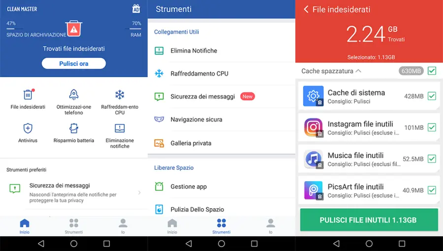 Migliore app pulizia Android