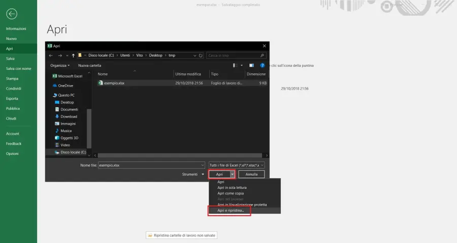 4 modi per recuperare un file Excel danneggiato