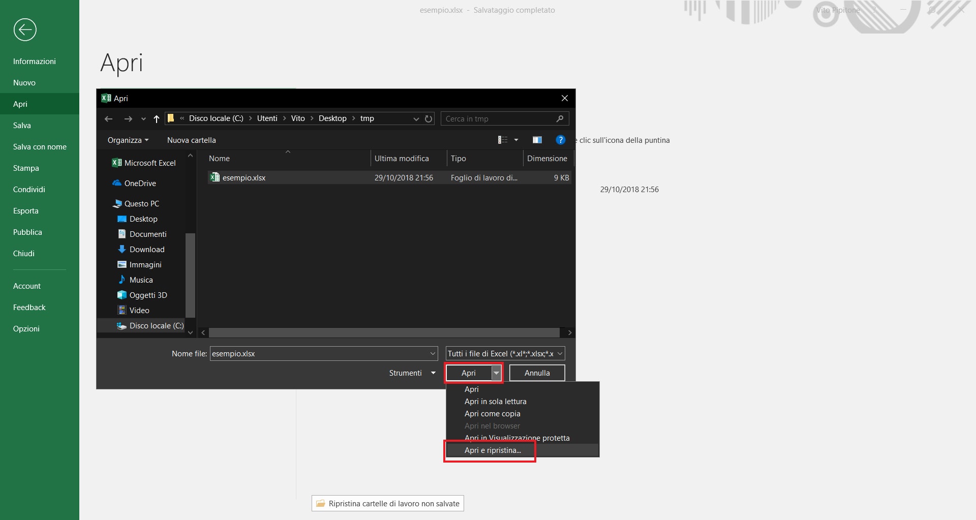 4 modi per recuperare un file Excel danneggiato