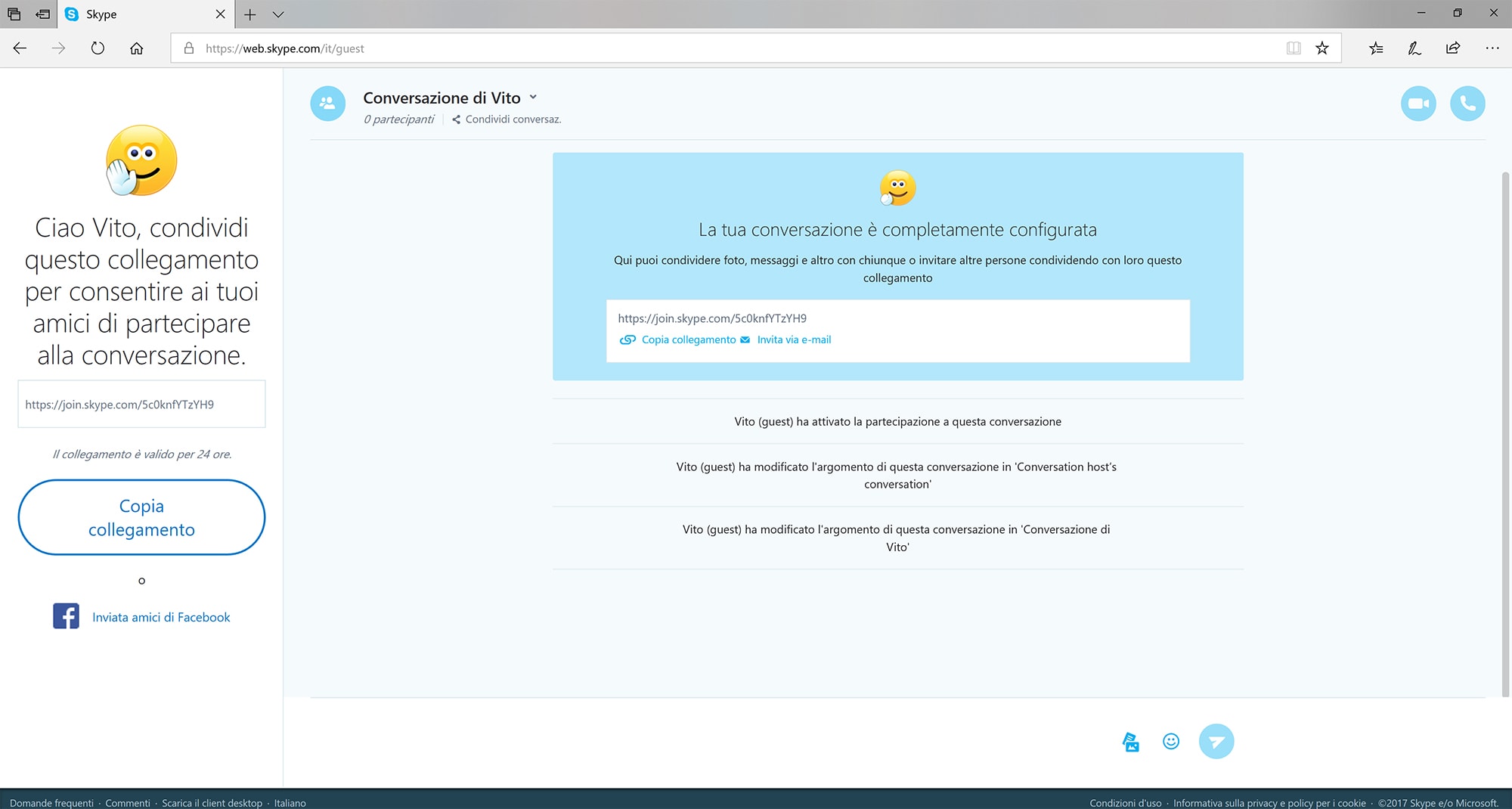 Accedere a Skype senza un account Microsoft