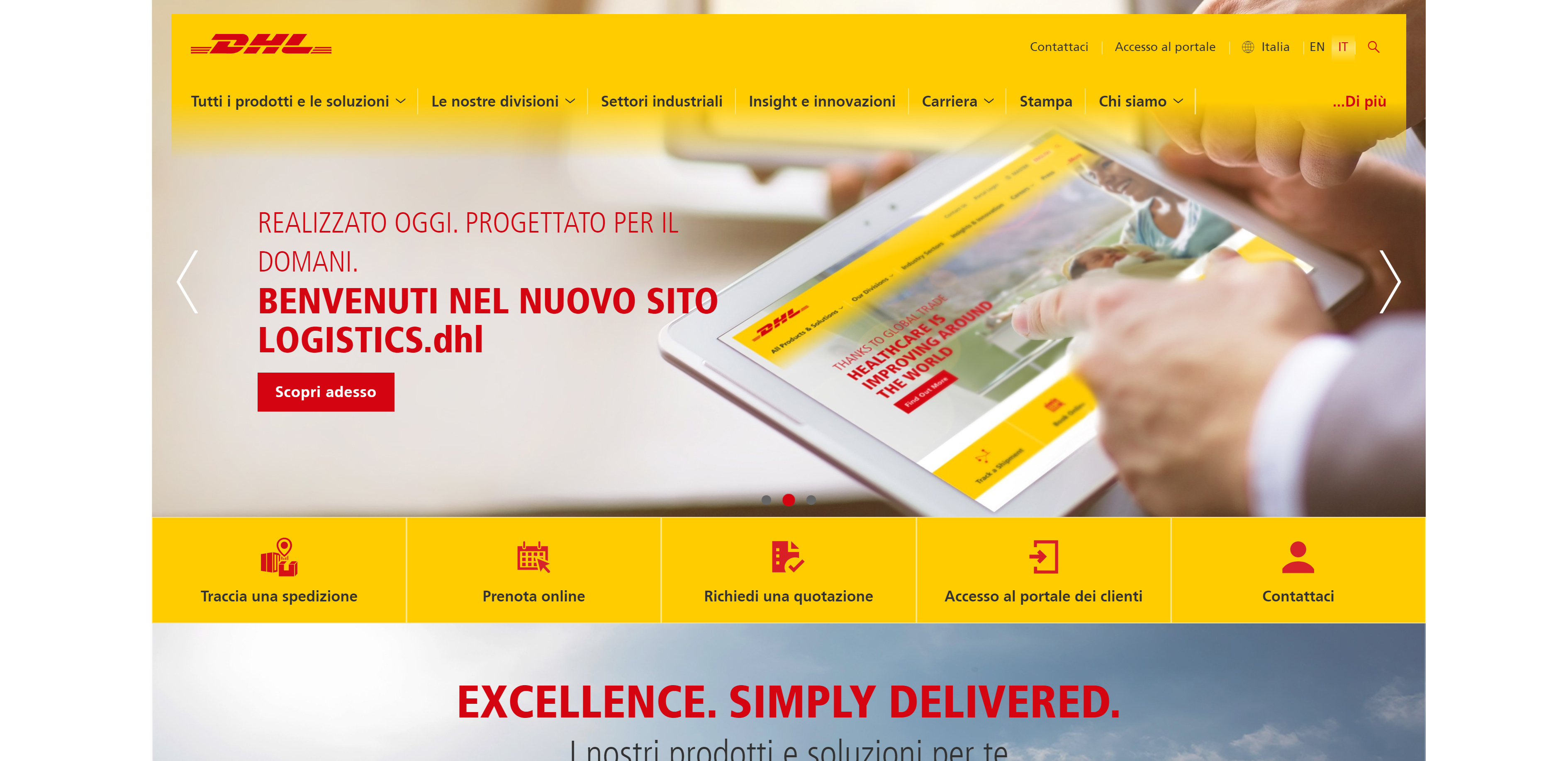 Come contattare corriere DHL