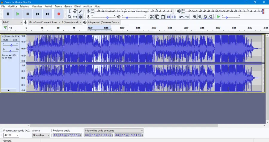 Come tagliare una traccia audio