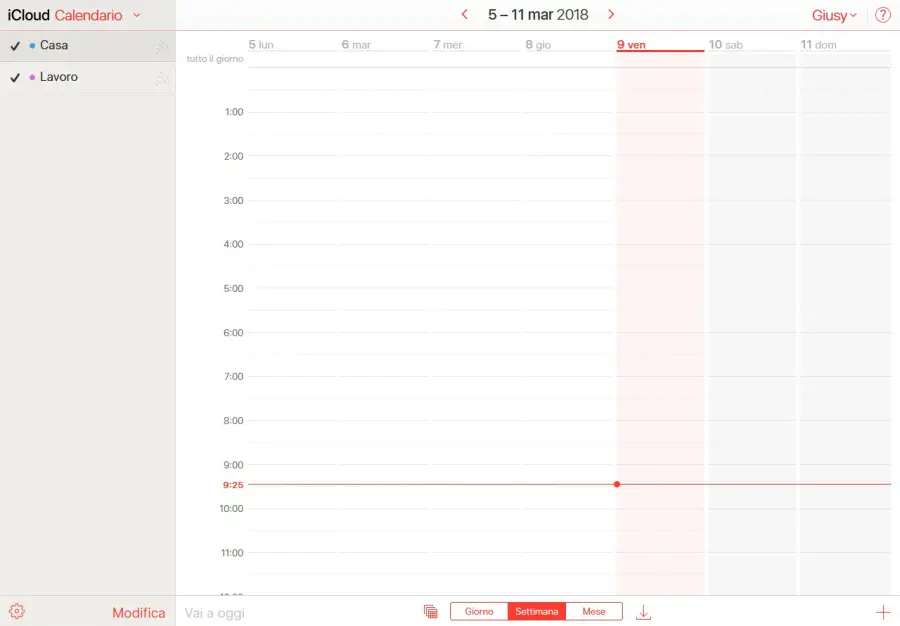Come fare backup contatti e calendario da iCloud