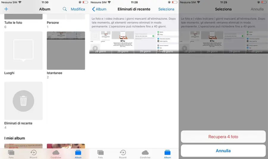 Come recuperare file cancellati da iPhone