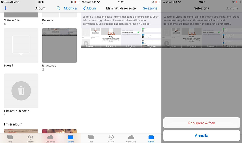 Come recuperare file cancellati da iPhone