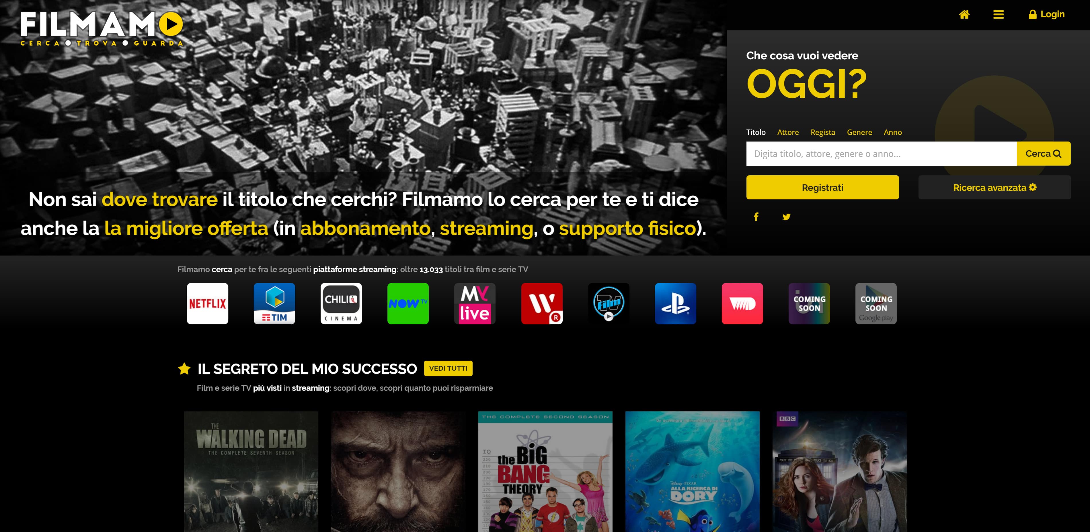 Filmamo: il motore di ricerca per trovare il film che più ti interessa!