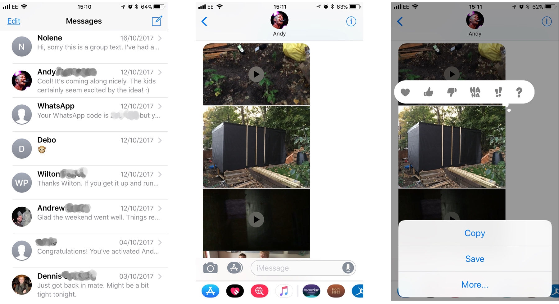 Come salvare immagini da messaggi su iPhone