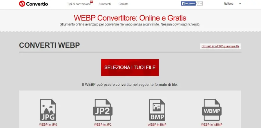 Come convertire le immagini WebP in JPG o PNG