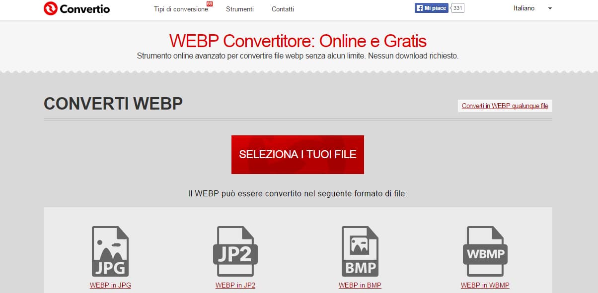 Come convertire le immagini WebP in JPG o PNG