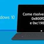 Come risolvere l'errore di Windows 10 0x800f0922 e 0xc1900104