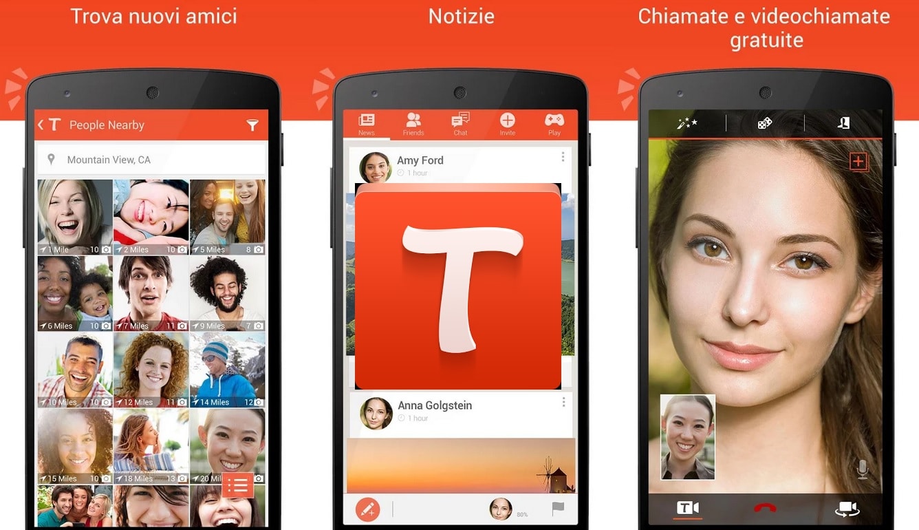 Come videochiamare con Tango