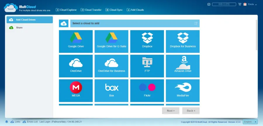Gestire più servizi cloud con un solo account