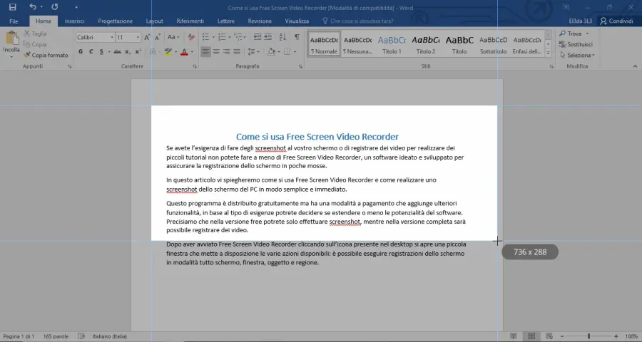 Come si usa Free Screen Video Recorder