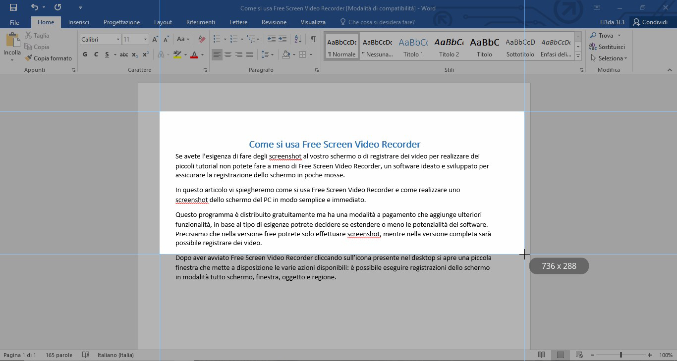 Come si usa Free Screen Video Recorder