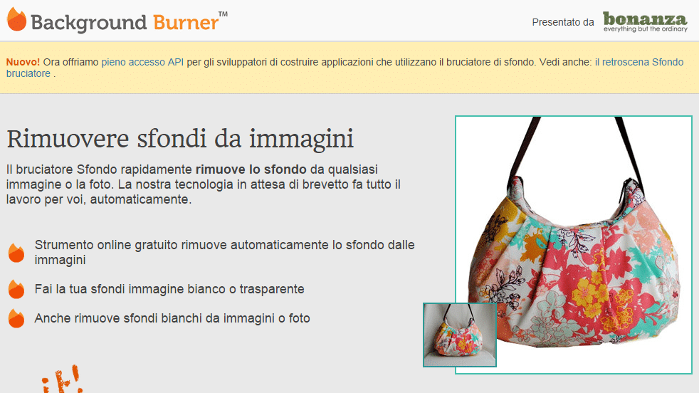 Come eliminare lo sfondo di un'immagine online