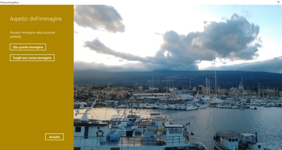 Come impostare una password grafica in Windows 10