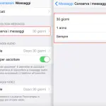 Come eliminare automaticamente i vecchi messaggi su iOS 8