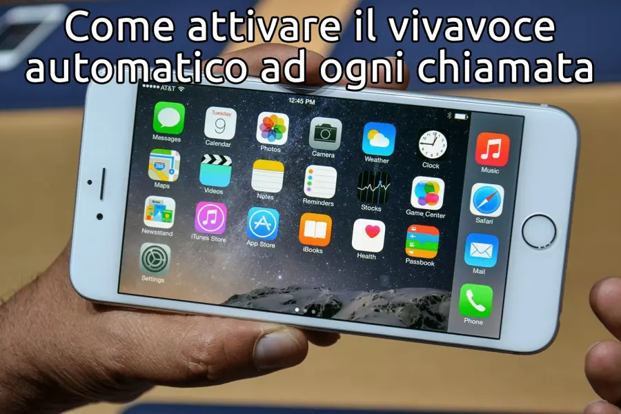 Attivare il vivavoce automatico ad ogni chiamata su iPhone