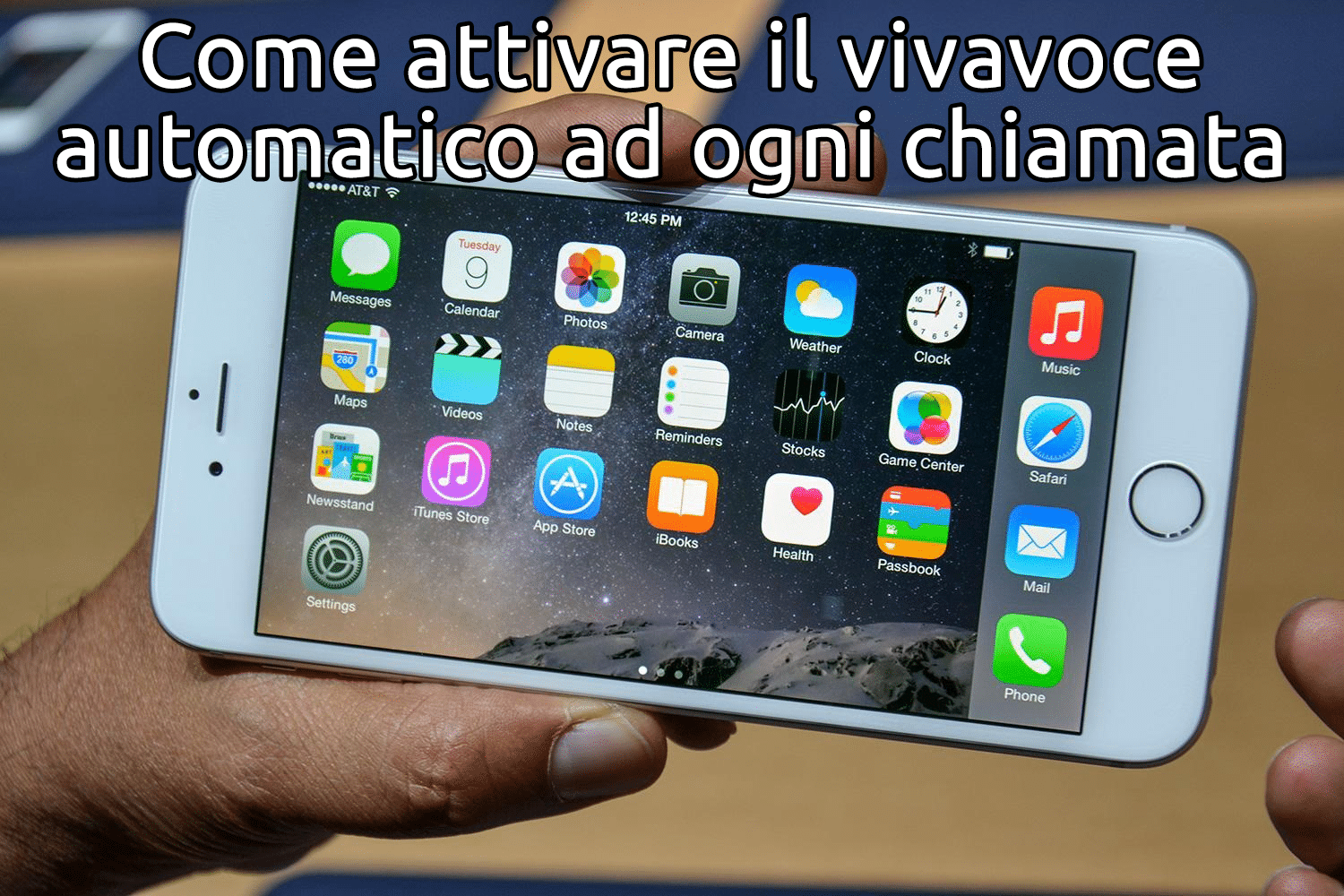 Attivare il vivavoce automatico ad ogni chiamata su iPhone