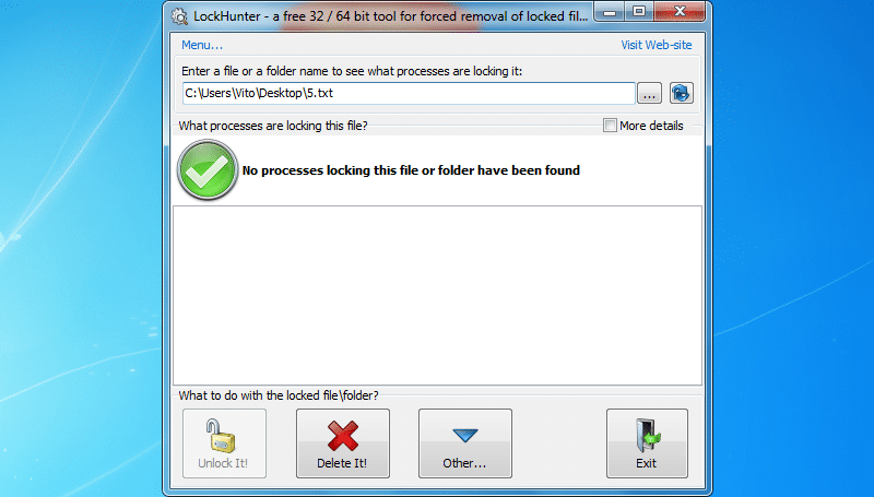 Come eliminare file e cartelle bloccate
