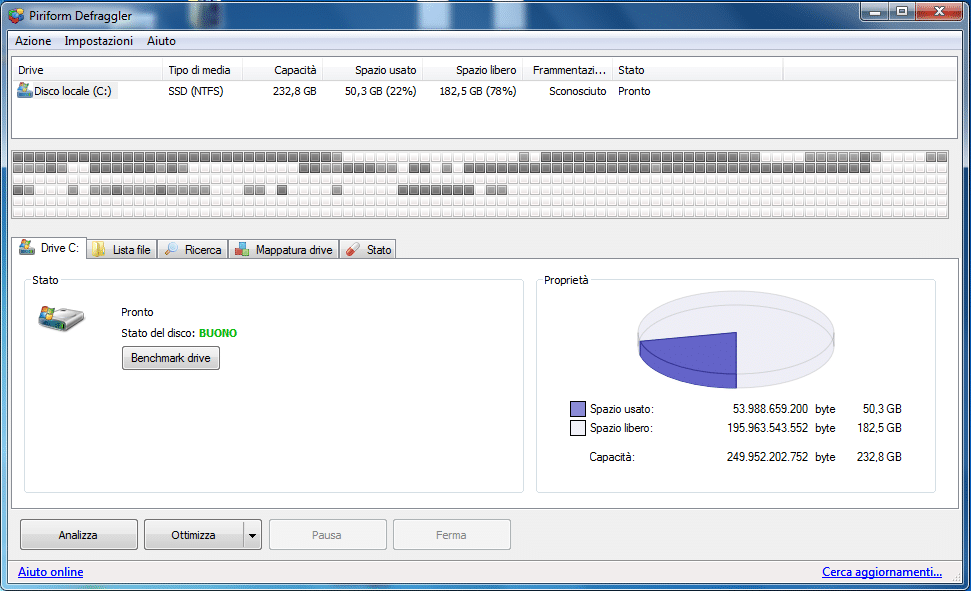 Programmi per deframmentare il disco in Windows 8