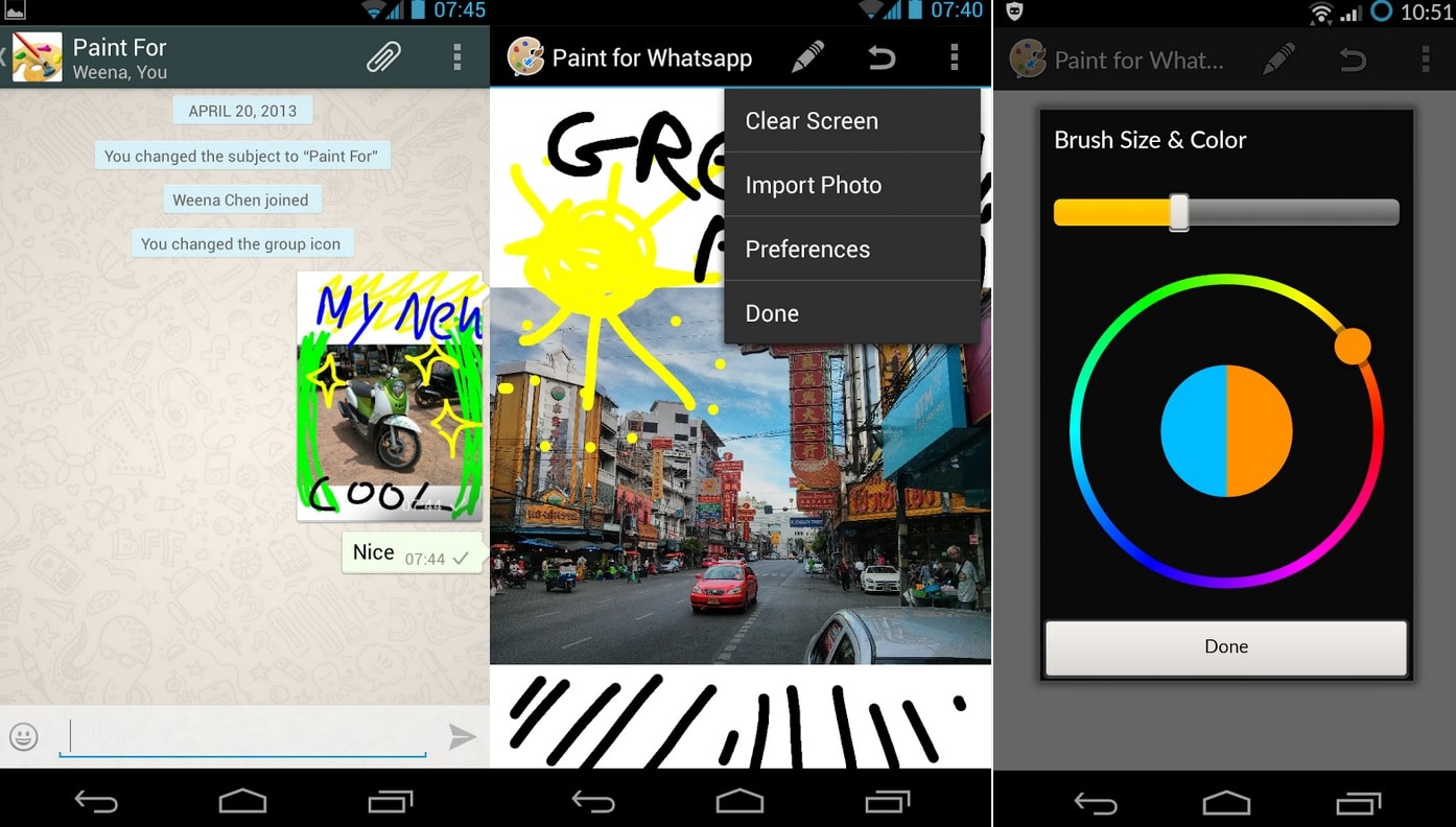 App per inviare disegni su WhatsApp
