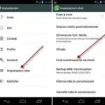 Come inviare una chat di WhatsApp per email