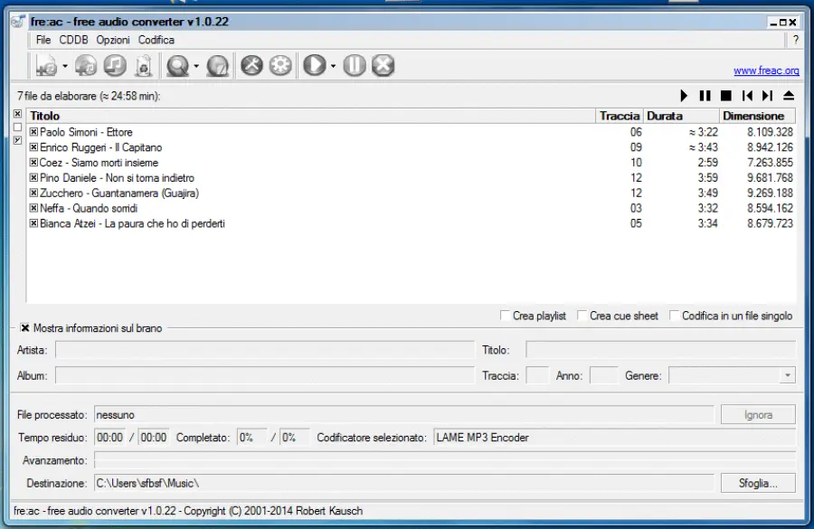 Come convertire un file audio AAC in MP3