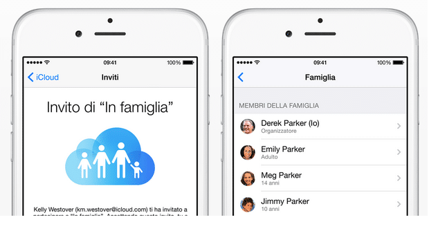 Come attivare la condivisione in famiglia su IOS 8