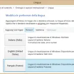 Come eliminare una lingua da Windows 8