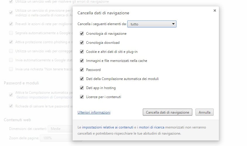 Come recuperare la cronologia eliminata su Chrome