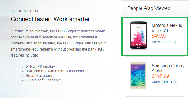 Google Nexus 6: avvistato sul sito di AT&amp;T