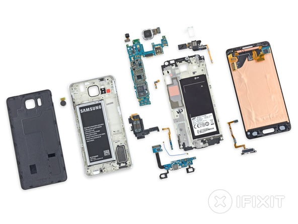 Samsung Galaxy Alpha smontato da iFixit rivela un display molto sottile