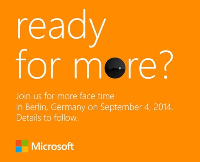 Microsoft ci da appuntamento all'IFA di Berlino, possibile presentazione di Nokia Lumia 830 e 730