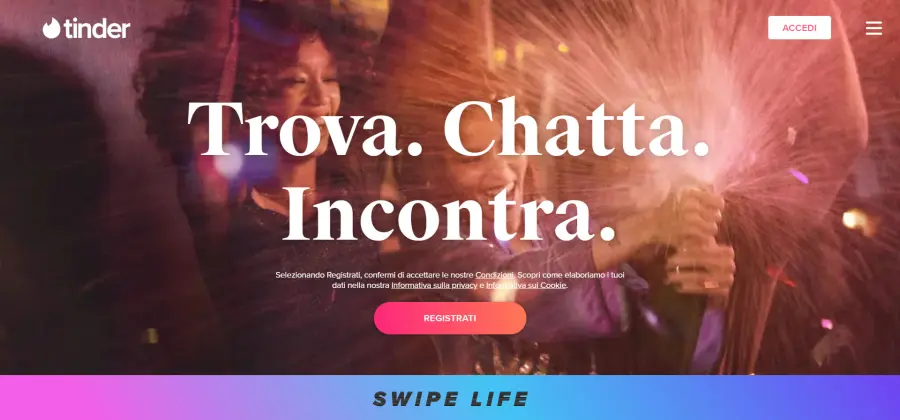 Applicazioni come Tinder