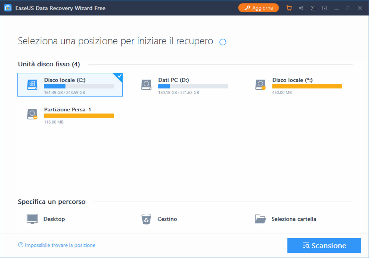 Programma per recuperare file cancellati dal cestino