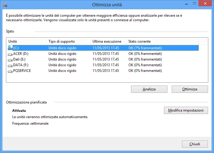 E’ ancora utile la deframmentazione in Windows 8.1?