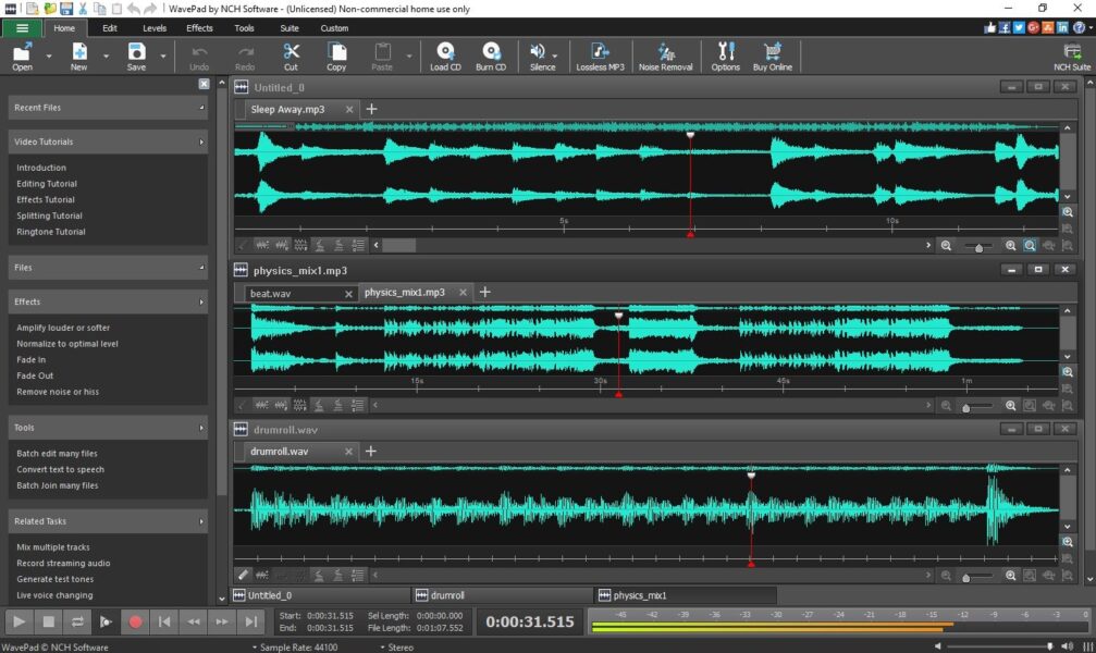 WavePad Audio Editing per windows e mac