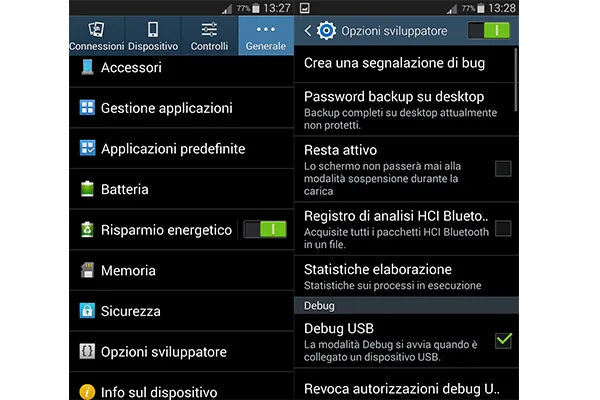 Come attivare l’opzione sviluppatore su Samsung Galaxy S3 Neo