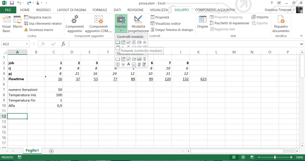 vba foglio Excel