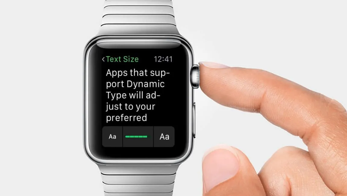 Apple Watch: aumentare la dimensione dei caratteri