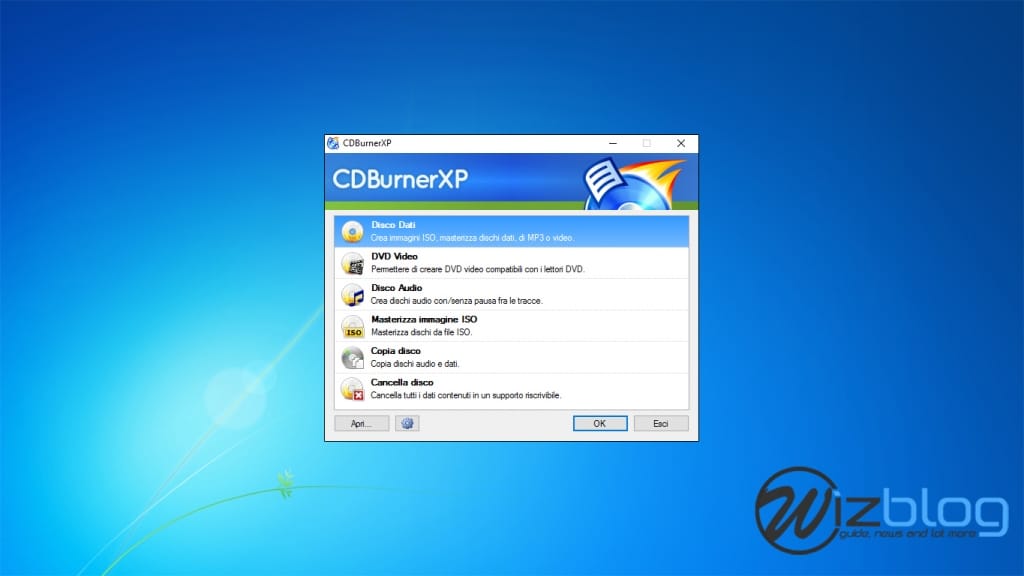 CDBurnerXP per windows