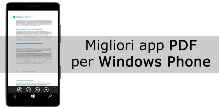 Migliori app pdf per Windows Phone