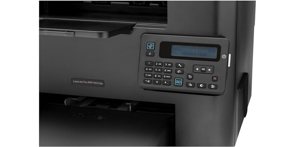 HP LaserJet Pro M225dn display
