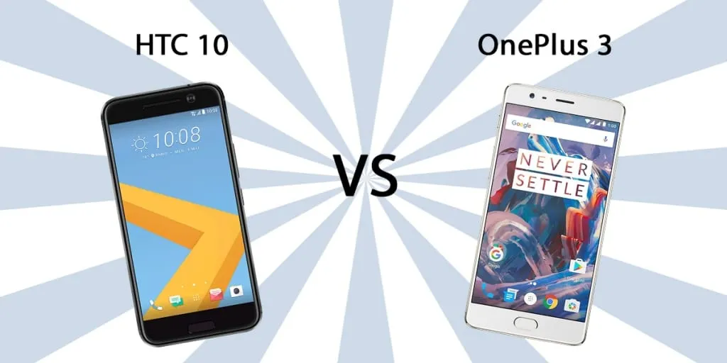 HTC 10 vs OnePlus 3