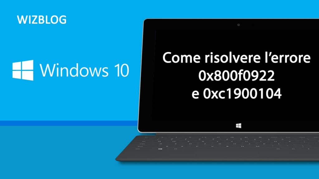 errore windows 10 0x800f0922