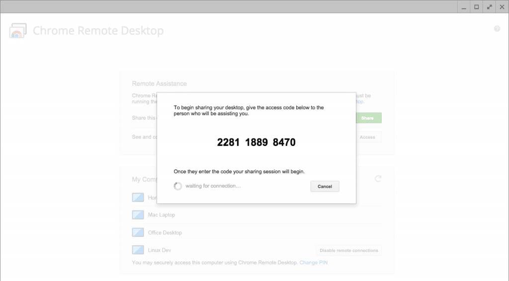 Chrome Remote Desktop estensione gratuita